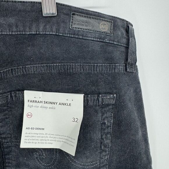 AG Jeans Farrah High Waist Skinny Jeans Gray Wash Sz 32 NWT - Picture 10 of 12